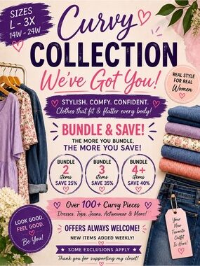 💜 CURVY CLOSET CLOSEOUT — BUNDLE & SAVE! 💜